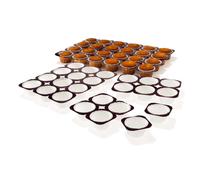 Kit 10 Teglie in Cartone Bianco per 12 Muffins da 5x3,6 cm Ica | Pirottini