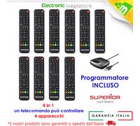 Kit 10 Telecomandi Per TV Universali Programmabili Con Programmatore