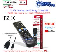 15 TELECOMANDO UNIVERSALE PROGRAMMABILE MADE FOR YOU 4 COMPATIBILE TV TELEVISORE [EEK: A]