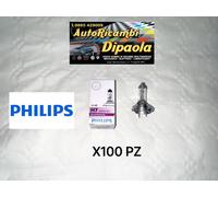 KIT 100 LAMPADE H7 ALOGENE PHILIPS 12V 55W LUCE AUTO MOTO GERMANY PROFESSIONAL