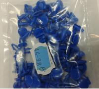 Kit 100 pezzi Bottone Clip Blu per Fissaggio Targa Immatricolazione a Pressione