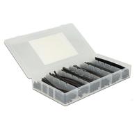 Delock Kit 100 Tubi Guaina Termorestringente Nero per Isolamento Cavi