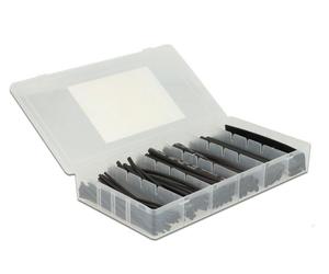 Kit 100 Tubi Termorestringenti Neri 1.5-13mm Rapporto 2:1 Delock ISWT-TUBE100-BK