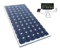 KIT 100W PANNELLO ENERGIA SOLARE FOTOVOLTAICO REGOLATORE CARICA 30A CAMPER CASA