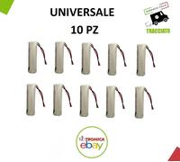 KIT 10PZ BATTERIA LITIO SAFT LS14500 3,6V 2,6Ah SENZA CONNETTORE, UNIVERSALE