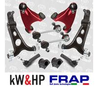 KIT 10PZ BRACCI INF SUP BIELLETTE GOMMINI E TESTINE STERZO ALFA ROMEO 147 156 GT
