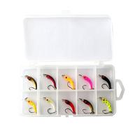 KIT 10pz + scatola speciale TROUT AREA CRANK BAIT 3,7cm 2gr SPINNING TROTA