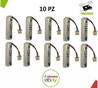 KIT 10PZ TECNOALARM BATTERIA LITIO SAFT LS14500 3,6V 2,6Ah CONNETTORE TECNOALARM