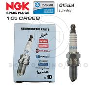 KIT 10X CANDELE NGK CR8EB ORIGINALE PIAGGIO SKIPPER ST 150 2000-2002