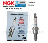 KIT 10X CANDELE PIAGGIO 829981 NGK CR7EKB MALAGUTI SPIDERMAX GT 500 2004-07