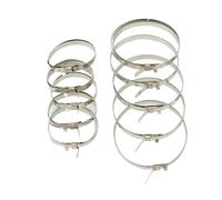Kit 10X clip universali per soffietti CV, set di morsetti a crimpare per giunti assali in acciaio inossidabile, fascette corte e grandi(10pcs)