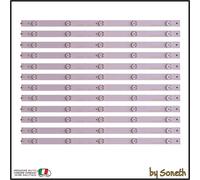 KIT 11 BARRE LED TV PER HISENSE LTDN50 LTDN50D LTDN50D36 LTDN50D36TUK LTDN50K