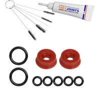 KIT 11 GUARNIZIONI MANUTENZIONE GRUPPO VALVOLA DI DRAINAGGIO UNITÀ DI INFUSIONE PISTONE PERCOLAZIONE BEC D'AMMISSIONE TUBO MACCHINA DA CAFFÈ RICAMBIO COMPATIBILE CON JURA STAMPA AEG KRUPS EC…