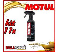 KIT 11X 400ML E1 WASH & WAX MOTUL PULITORE A SECCO E CERA PROTETTIVA 400 ML - 11