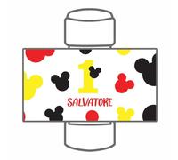 KIT 12 ADESIVI etichette per bolle di sapone personalizzate - Topino compleanno - Stampa Diretta U.V. su PVC non carta (ADESIVI RESISTENTI) (1)