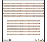 KIT 12 BARRE LED TV PER NEC E506 E505