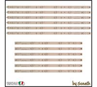 KIT 12 BARRE LED TV PER NEC E506 E505