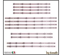 KIT 12 BARRE LED TV PER PANASONIC TX-48CX400B TX48CX400B TX-48CX400E TX48CX400E