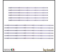KIT 12 BARRE LED TV PER PHILIPS 65PUS655412 65PUS6554/12