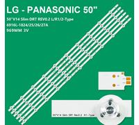 KIT 12 BARRE STRIP LED TV PANASONIC L5EDDYY00569 TX-50AS650E LC500DUFVGF1