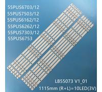 KIT 12 BARRE STRIP LED TV PHILIPS 55PUS670312 LB55073 V1 210BZ05DR 5PUS7503