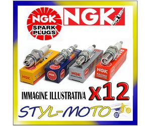 KIT 12 CANDELE NGK BP8ES FERRARI 330 GTS 4.0 1966