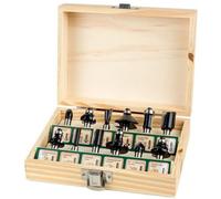 KIT 12 FRESE PER LEGNO GAMBO 1/4" MM.6 TOLSEN 75680 PER FRESATRICE VERTICALE