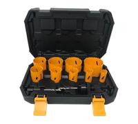 Kit 12 frese seghe bi metal fresa a tazza sega per forare acciaio legno plastica
