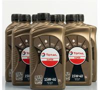 Kit 12 Litri Olio Motore Total Super 15W40 (12x1L) Lubrificante Auto Benzina