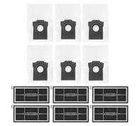 Kit 12 pezzi filtro e sacchetto per aspirapolvere robot | Include 6 sacchetti per la polvere a tenuta stagna e 6 filtri per polvere fine e proteggere il motore del vuoto.