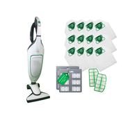 Kit 12 Sacchetti compatibili per Folletto VK200 MCS002B , 12 Profumi MCS009A, 2 filtri MCS0011A
