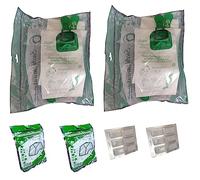 Kit 12 Sacchetti in microfibra 12 profumini 2 filtri griglia per Aspirapolvere Compatibile per Vorwerk Folletto VK140 VK150