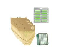 Kit 12 Sacchi + 20 Profumini + 2 Filtro Hepa Adattabile VK 130/131