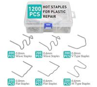 Kit 1200, Perni Saldatura Plastica: 6 Misure, Per Riparazione Paraurti | saldatrice plastica,graffe per paraurti,kit riparazione plastica,chiodi saldatura,perni fusione