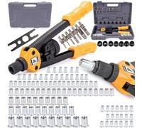 KIT 125 PZ RIVETTATRICE PER INSERTI RIVETTI FILETTATI FILETTI M3-M12