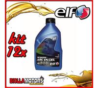 KIT 12X LITRO OLIO ELF SCOOTER MISCELA 2T ARC EN CIEL - 12x 201734