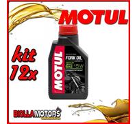 KIT 12X LITRO OLIO MOTUL FORK OIL EXPERT MEDIUM/HEAVY 15W FORCELLA - 12x 105931