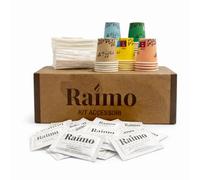 Kit 1350 Accessori Caffè Completo - 450 Bicchierini Carta Biodegradabili 75 ml + 450 Palettine in Legno Monouso + 450 Bustine di Zucchero Extra Fine, Set Pausa Caffè per Casa, Ufficio ed Eventi