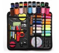 Kit 138 pezzi cucito rammendo aghi spilli forbici metro filo cotone cucire set