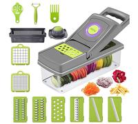 KIT 14 IN 1 AFFETTA VERDURE PER ALIMENTI INSALATA FRUTTA PELAPATATE TAGLIERINA