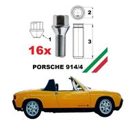 Kit 16 Bulloni Conici per Cerchi in Lega Vw Porsche 914 914/4 1.7 1.8 2.0 4x130