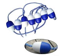 Kit 16 corda divisoria per piscina, 1,2 m, con filo galleggiante in nylon e ganci in acciaio inox, per la sicurezza e la definizione dell'area