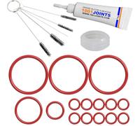 KIT 16 GUARNIZIONI MANUTENZIONE SERBATOIO ACQUA FLOWMETER DEBITMETRO TERMOBLOCK GRUPPO INFUSIONE TUBO MACCHINA CAFFÈ SOSTITUZIONE COMPATIBILE CON DELONGHI EABI EAM ECA ESAM PHILIPS HD5720 AEG CAFFE EC
