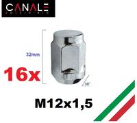 kit 16 M12X1,5 DADI FISSAGGIO RUOTA CERCHI LEGA FERRO MAZDA MX5 MX-5 NA NB MX3