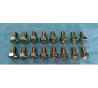 Kit 16 Viti Bulloni Ruota Fissaggio Cerchi In Ferro per Fiat 500 F L