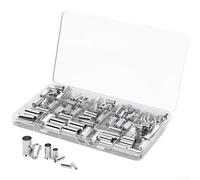 Kit 168pz Terminali Ramo Stagnato Isolati per Cavi | Design svasato isolato, inserimento per facile, evita sfilacciamenti, per sicura, ideale fai-da-te