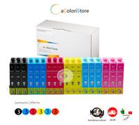 KIT 18 CARTUCCE PER EPSON Stylus Photo R265 R285 R360 RX560 RX585 RX595 RX685.