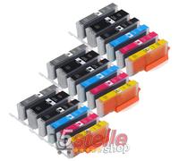 KIT 18 CARTUCCE XL PER CANON PIXMA MG5751 MG5752 MG5753 MG6850 MG6851