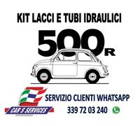 KIT 18 PEZZI COMPLETO LACCI E TUBI IDRAULICI LAMPERTI PER FIAT 500 R