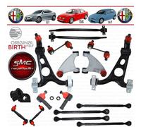 KIT 18PZ BIRTH BRACCI SOSPENSIONE ANT + POST + TESTINE DX SX ALFA ROMEO 147